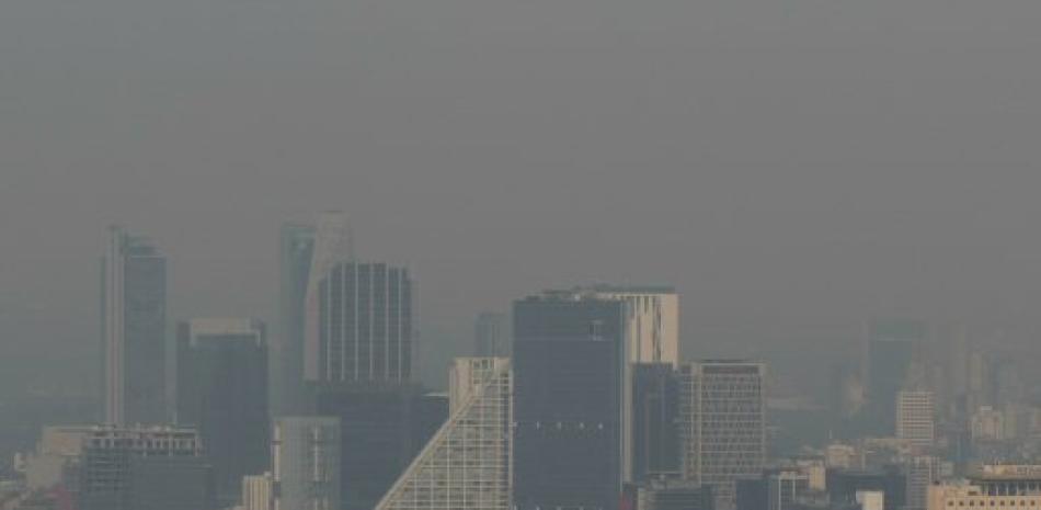 Contaminación en la ciudad de México. Foto AP.