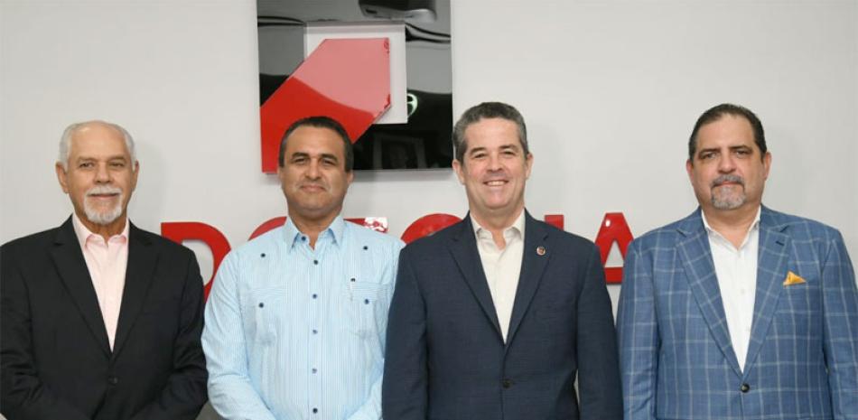 Rafael Castillos, José Tomás Contreras, José Manuel Torres y Alejandro Jovine durante la rueda de prensa