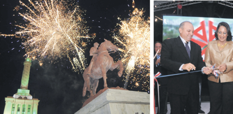 Un espectáculo de fuegos artificiales culminó la inauguración de esta feria que se ha convertido en tradición para la región. ONELIO DOMÍNGUEZ/LD.