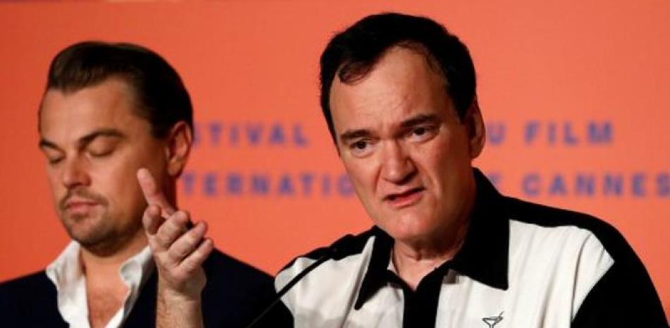 El director de cine Quentin Tarantino durante la rueda de prensa de la película "Érase una vez Hollywood”