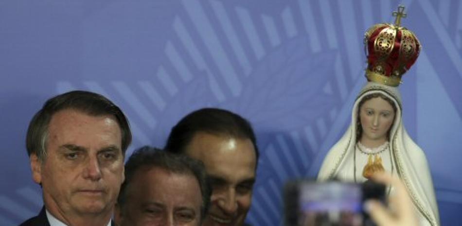 Jair Bolsonaro, durante una ceremonia