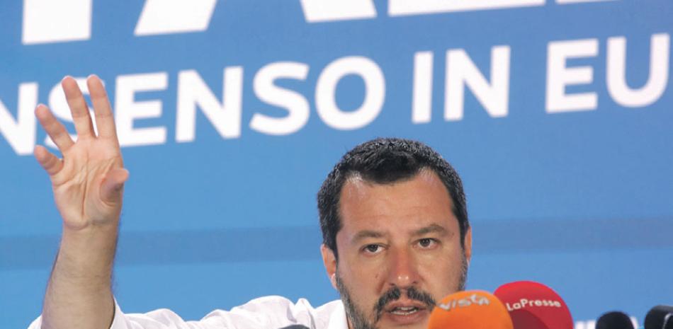 El partido de Salvini logró 28 escaños de 751. AP