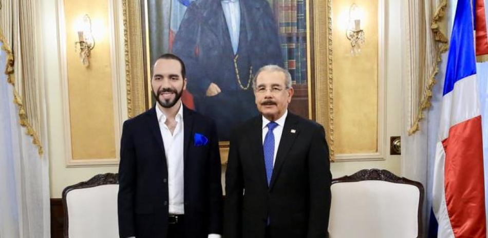 Danilo Medina recibió la vista en abril pasado del presidente elector Nayib Bukele.