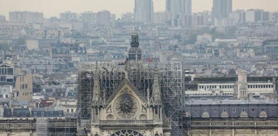 Fotografía de archivo de la catedrál Notre Dame de París