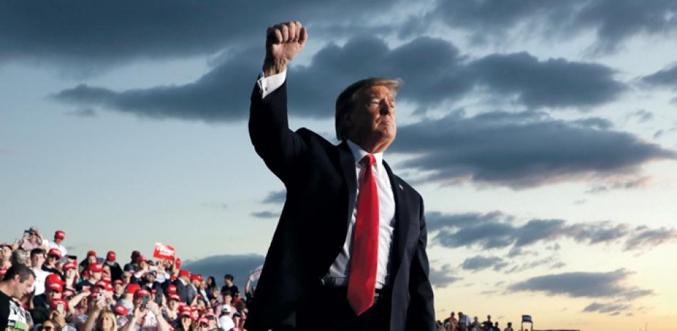Donald Trump en un mitin el 20 de mayo de 2019. AP