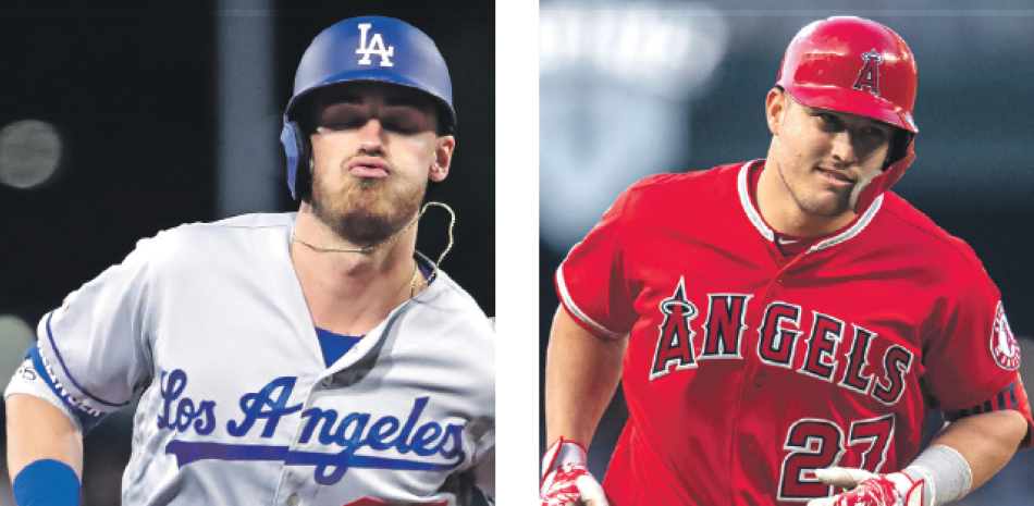 Cody Bellinger y Mike Trout