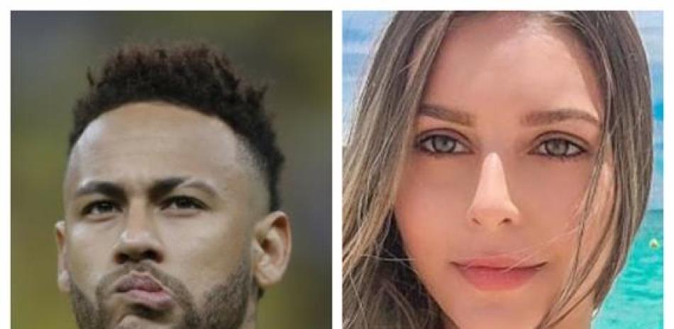 Neymar y Najila Trindade Mendes de Souza.