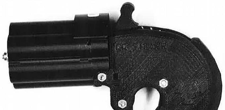 El arma impresa en 3D encontrada por por la Policía Metropolitana de Londres.
