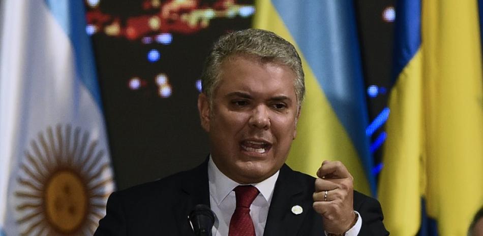 El presidente colombiano Iván Duque. AFP/Joaquín Sarmiento