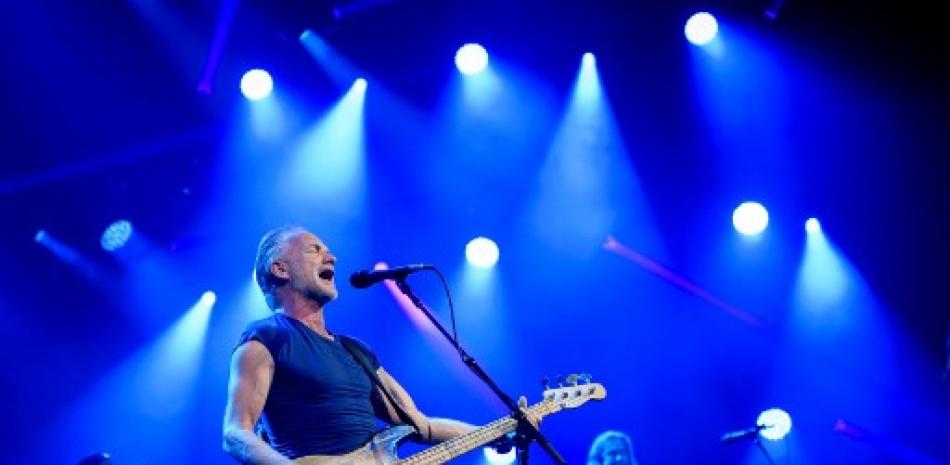 Fotografías de la presentación de Sting en el festival. Publicadas hoy, 28 de junio, por la agencia AFP.