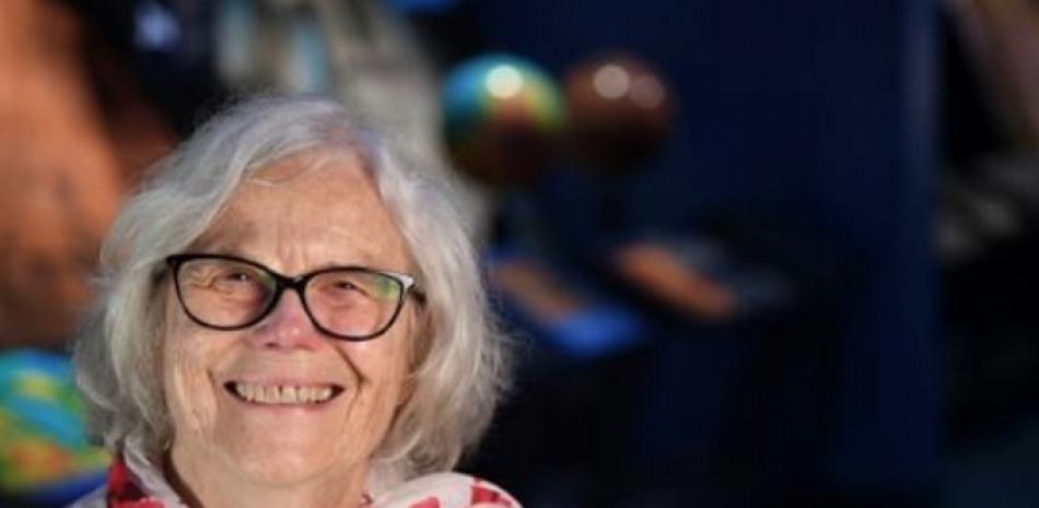 Sue Finley, 82 años, en el Jet Propulsion Laboratory en Pasadena (California), el 11 de julio de 2019 / AFP