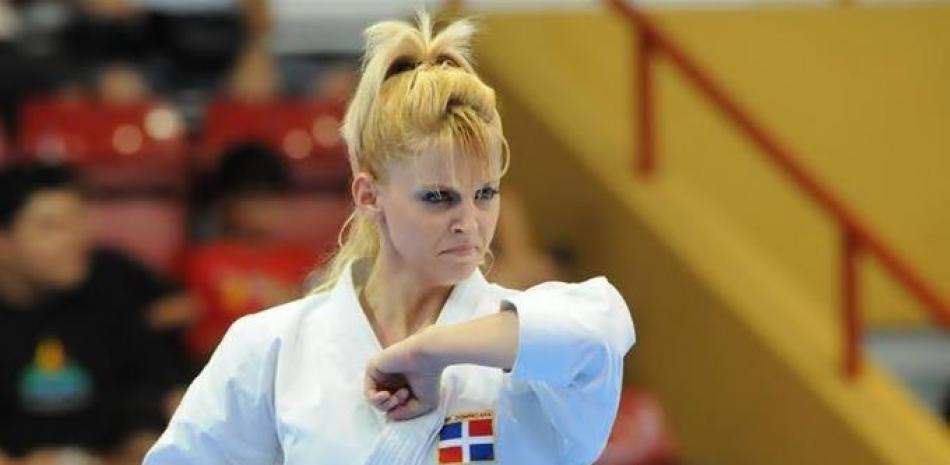 Karateca dominicana María Dimitrova. Foto de archivo.