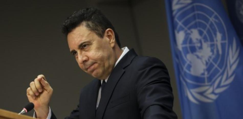 Samuel Moncada Embajador de Venezuela en las Naciones Unidas  , AFP