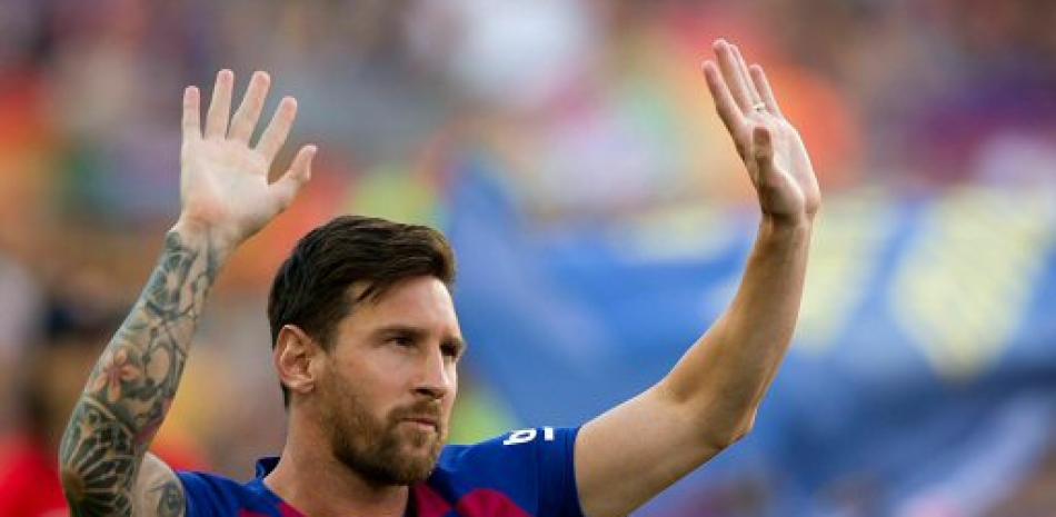 Messi durante el trofeo Joan Gamper. / AP
