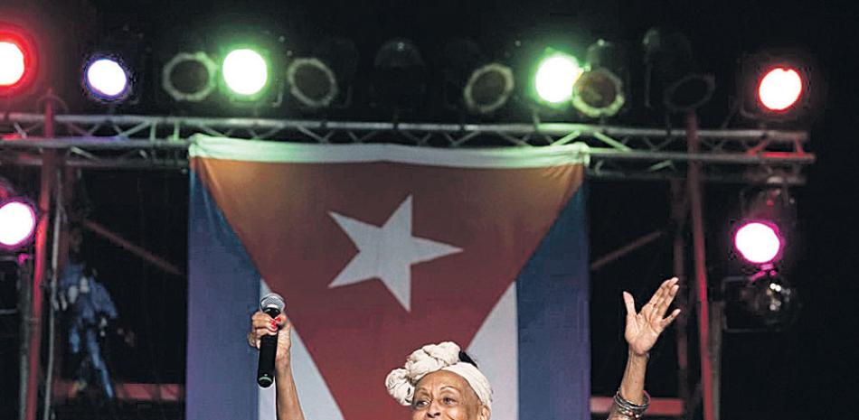 La cantante cubana Omara Portuondo/ AP