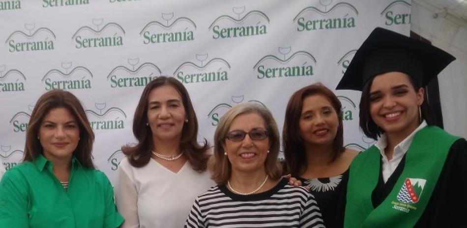 Paola Rainieri, Arisleida Tineo, Maribel Pichardo, Yocelin García y Yeirelin Stefani Rosario.
