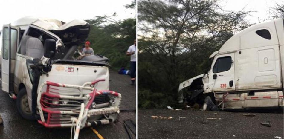 El accidente de tránsito ocurrió en la carretera Monte Cristi-Dajabón.