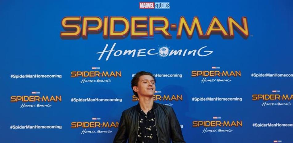 Tom Holland durante la presentación de la película 'Spiderman: Homecomming', en Barcelona (España). EFE/ Alejandro García.