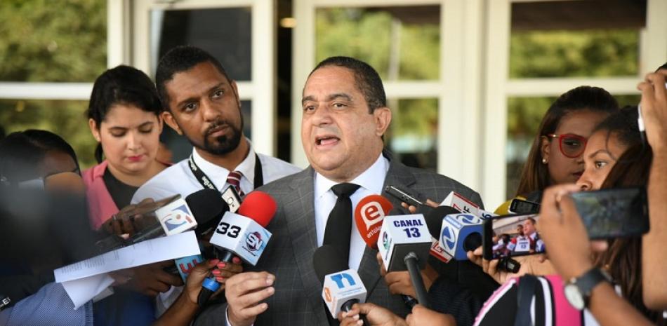 El abogado del empresario Ángel Rondón, José Miguel Minier. / Foto: Víctor Ramírez