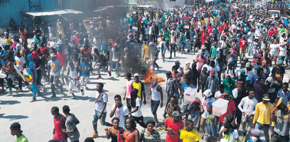 Miles marcharon ayer en Haití para repudiar a Moise. EFE