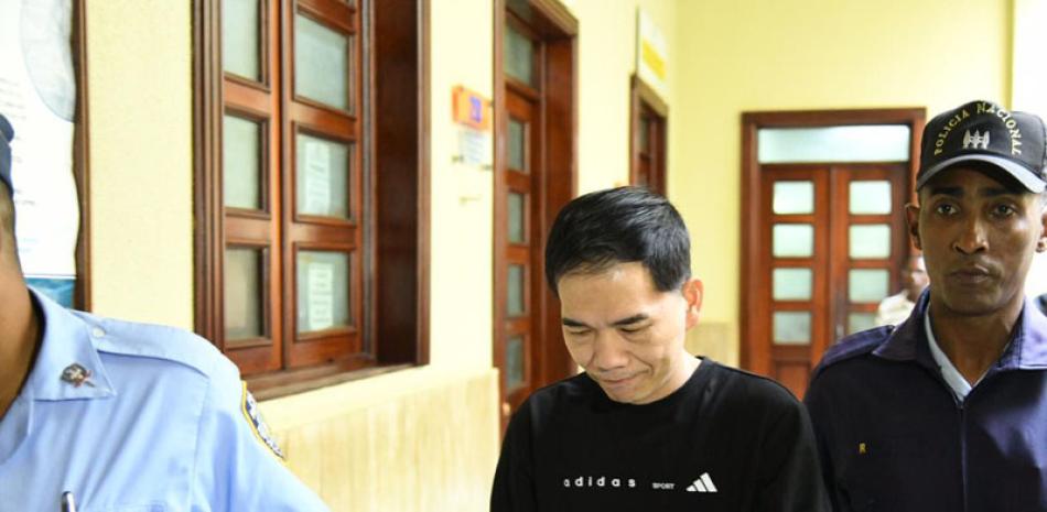 Acusado de asesinar a los dos prestamistas, Guo Se Liang Situ. Foto: Raul Asencio/Listín Diario.