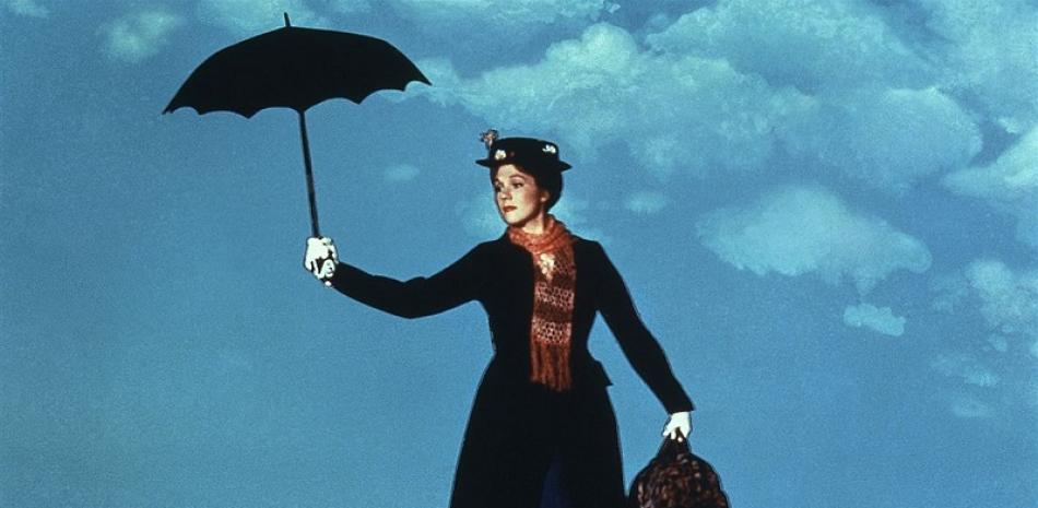 Fotograma de Julie Andrews en "Mary Poppins". Fuente: Pittsburgh Post-Gazette.