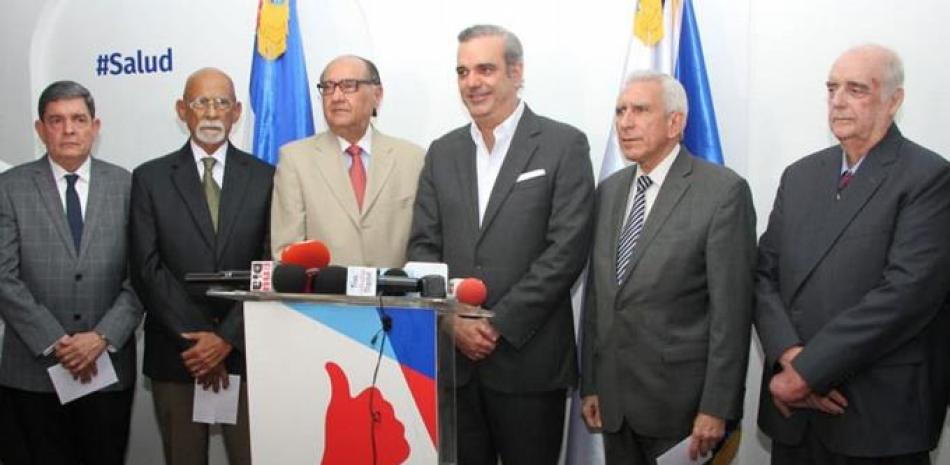 Luis Abinader recibió el apoyo de Conciencia Nacional.