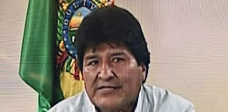 Evo Morales, anunciado su salida del gobierno en un programa de televisión. / AFP