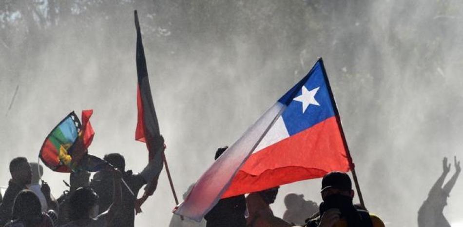 Protestas en Chile. Foto: Archivo Listín Diario.