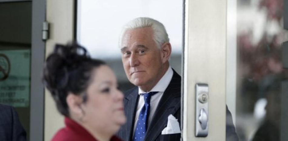 Roger Stone, que fuera durante largo tiempo un cercano allegado a Donald Trump. Foto AP.