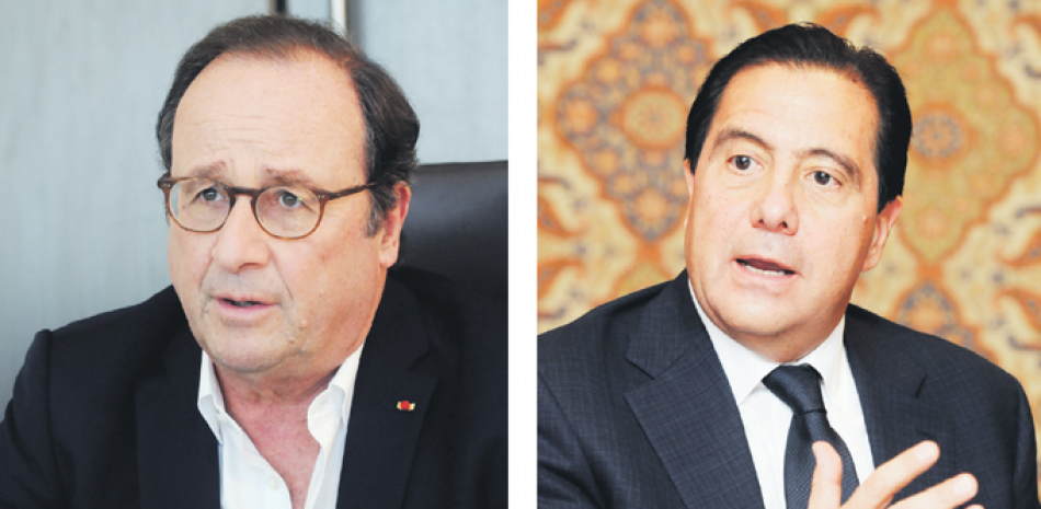 François Hollande y Martín Torrijos