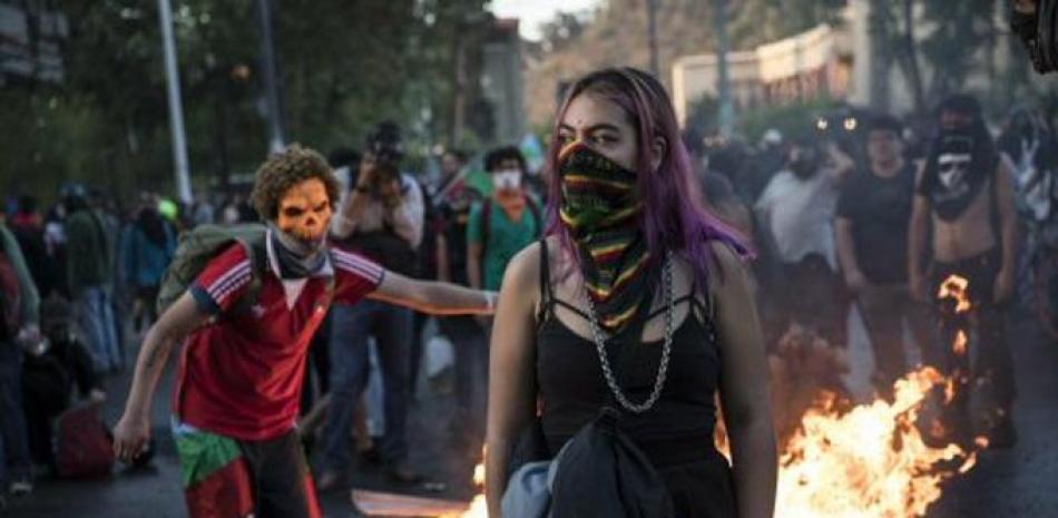 Protestas en Chile durante el 2019. Foto: Archivo LISTÍN DIARIO.