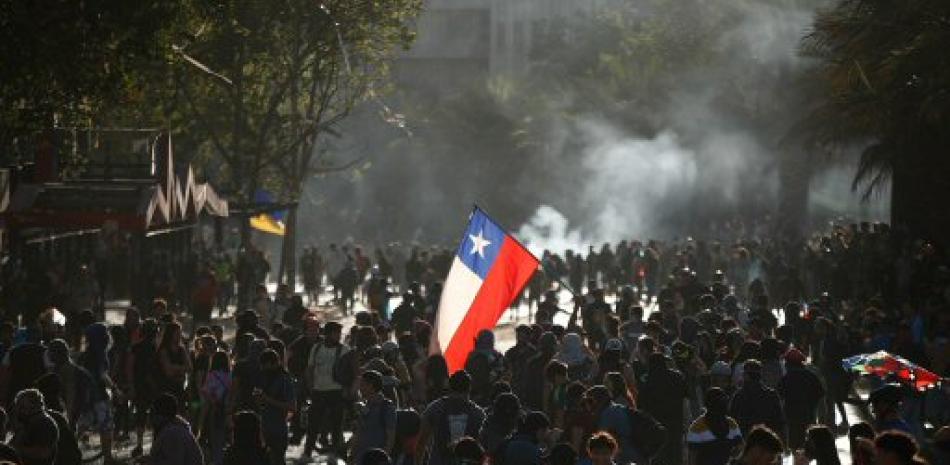 Protestas en Chile. / AP