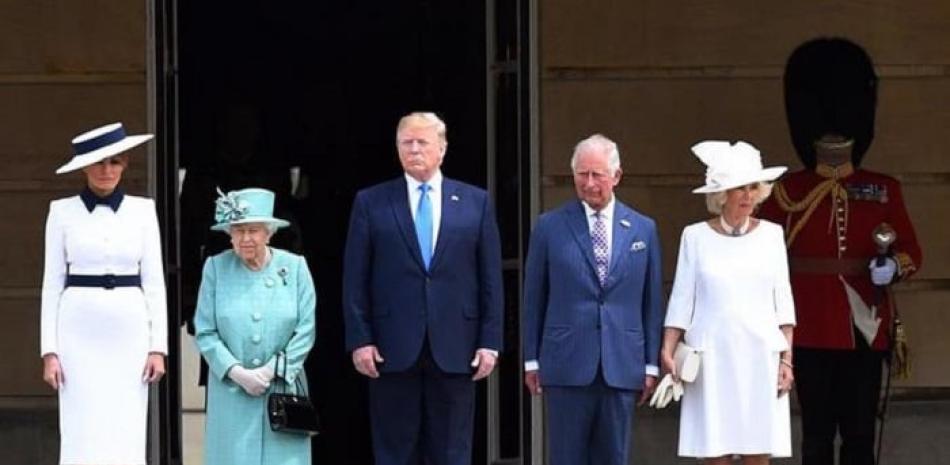 Encuentro de los Trump con la reina Isabel II
