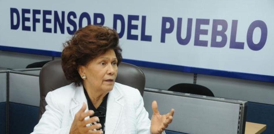 Foto de archivo de la defensora del Pueblo, Zoila Martínez