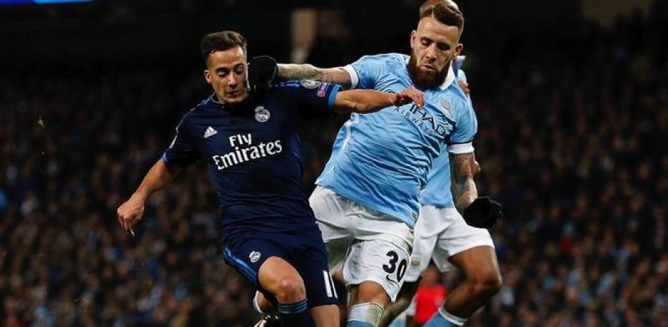 Acción de un pasado enfrentamiento entre el Manchester City y el Real Madrid.
