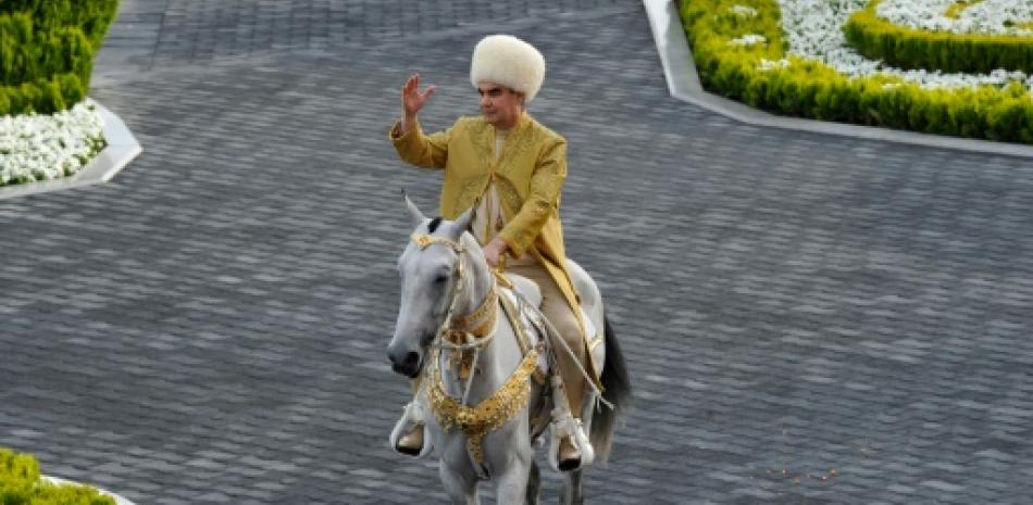 Gurbangulí Berdimujamédov, presidente de Turkmenistán. Foto: AFP.