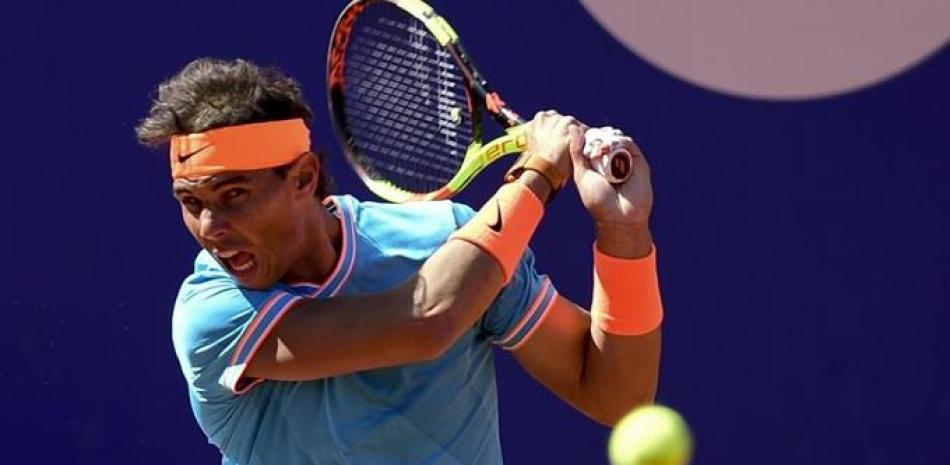 Rafael Nadal mantiene la intensidad durante todo el juego.