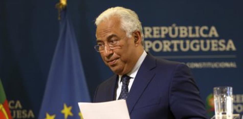 Fotografía del primer ministro portugués, António Costa. Fuente: AP.