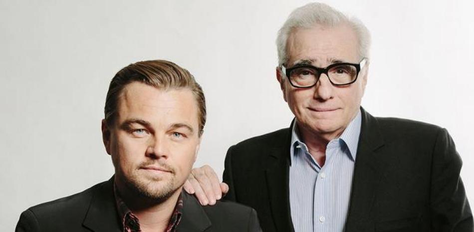 El actor Leonardo DiCaprio (izda) y el cineasta Martin Scorsese.