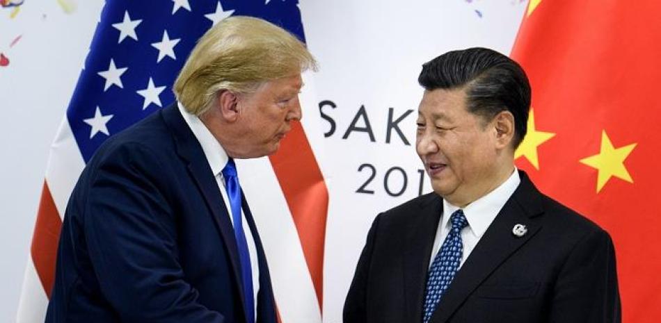 Donald Trump y Xi Jiping, presidentes de Estados Unidos y China. / Listín
