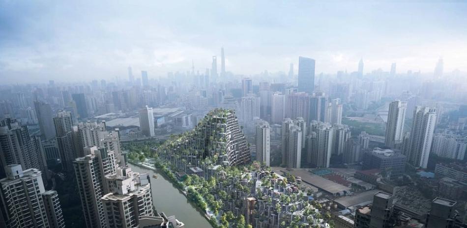 Visión panorámica de cómo quedará el barrio en la ciudad china.Foto: Heatherwick Studio