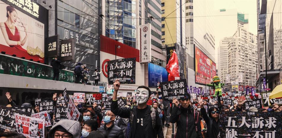 Protestas en las Calles de Hong Kong