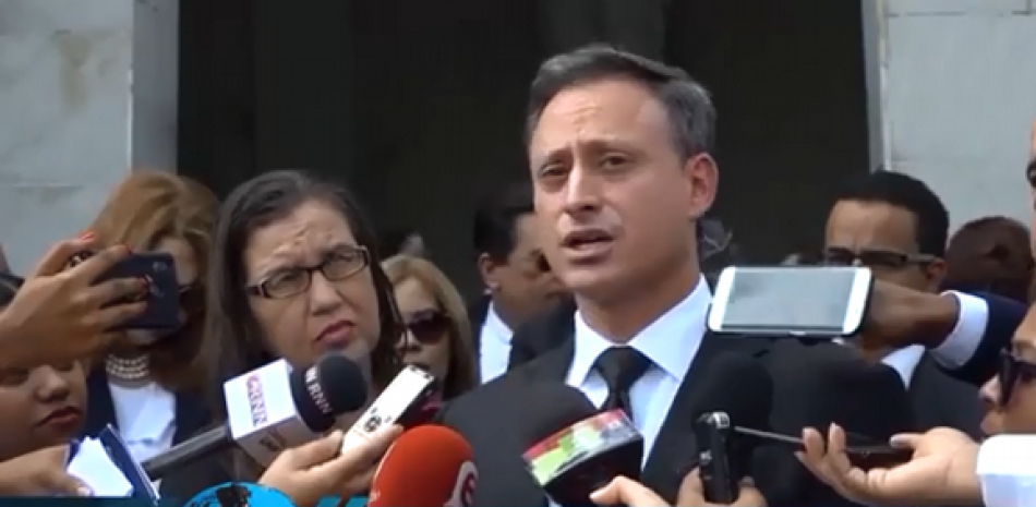 Jean Alain Rodriguez, a su salida de un acto de celebración del día del Poder Judicial. / Captura de video