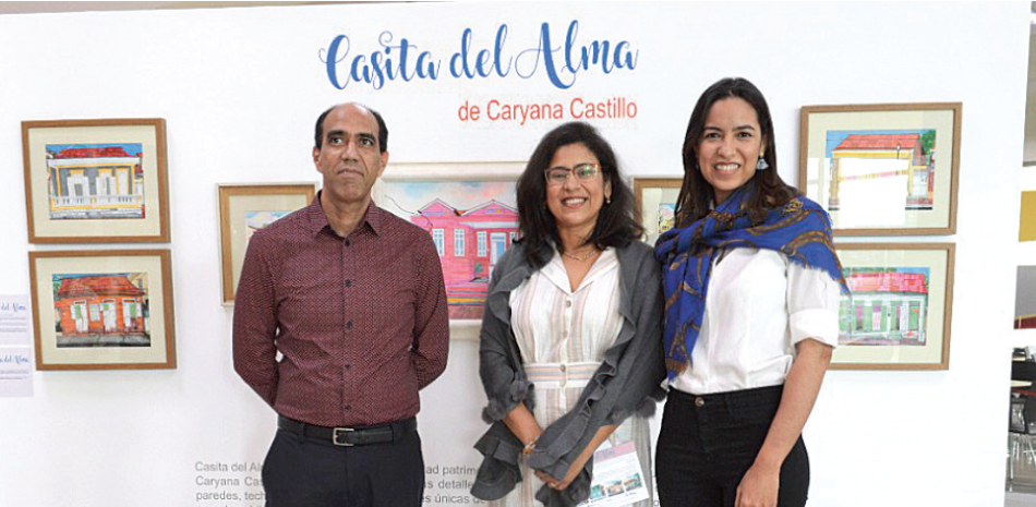 César Payamps, Caryana Castillo y Melany Rodríguez. CORTESÍA