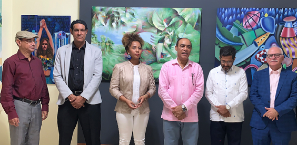 De izquierda a derecha: Enriquillo Amiama, José Sejo, Yose Ramírez, Ignacio Nova, Juan Miguel Lozano, Willy Pérez y Ramón Suárez.