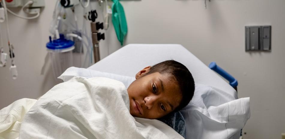 Helen Obando, la persona más joven en recibir una terapia génica para tratar la anemia de células falciformes, en espera de una cirugía en Boston, el 16 de diciembre de 2019. (Hilary Swift/The New York Times)