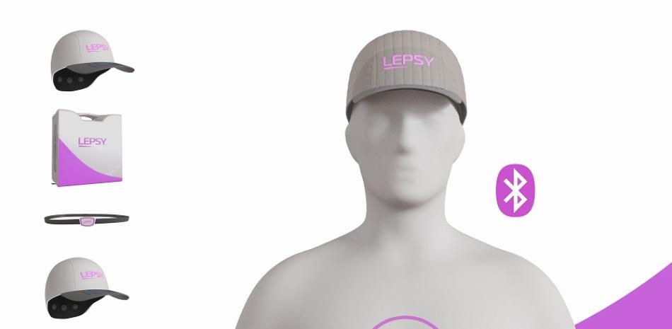 El sistema inteligente Lepsy para el control y tratamiento de la epilepsia se compone de dos cascos terapéuticos y otros dispositivos que se colocan sobre el cuerpo. Foto cedida por Promoingenio