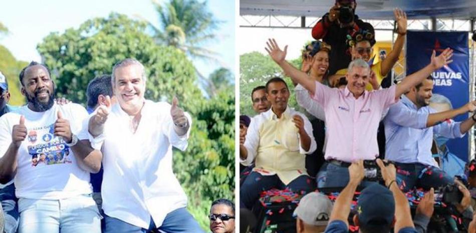 Gonzalo Castillo y Luis Abinader continúan en campaña política a favor de los candidatos municipales.