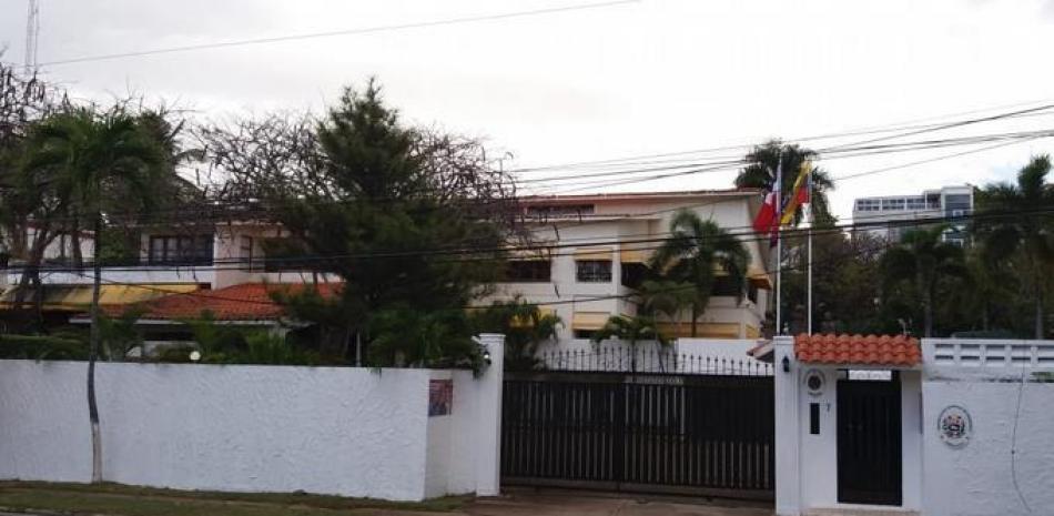 Embajada Venezuela en República Dominicana. Foto: Archivo Listín Diario.